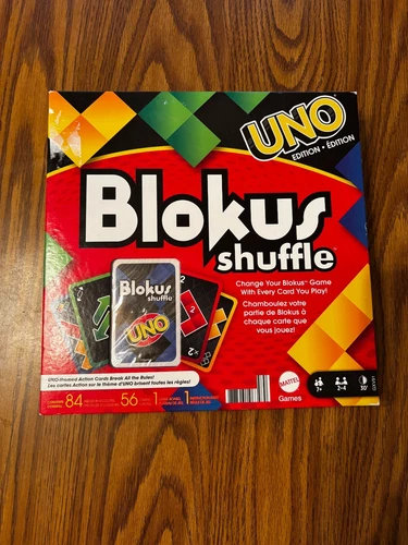 Blokus Shuffle UNO Edition  Strategy Board Game Cards  New Sealed  Rare HTF