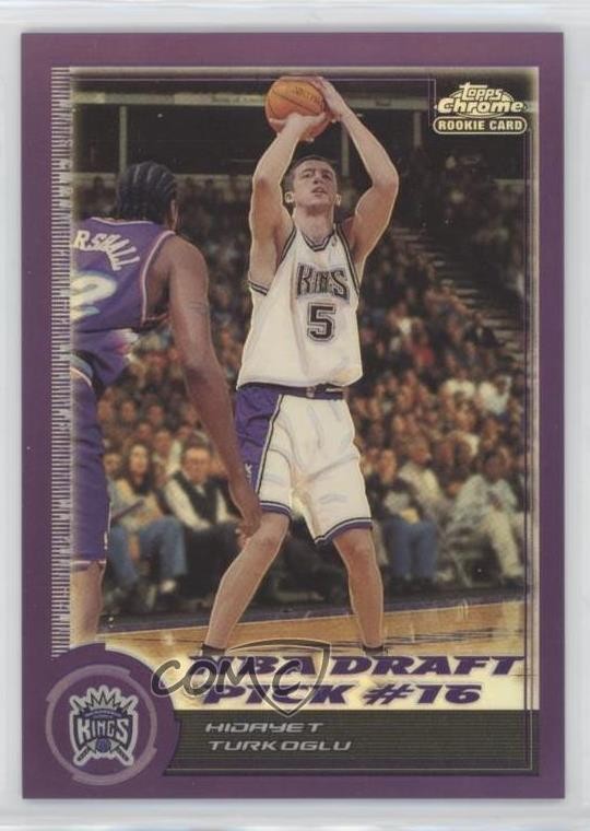 2000-01 Topps Chrome Refractor 4/199 Hedo Turkoglu Hidayet #176 Rookie RC 3c7