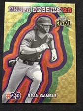 Marketplace image: 2026 Leaf Metal Sean Gamble 1/1 Gold Superfractor Draft Dreams