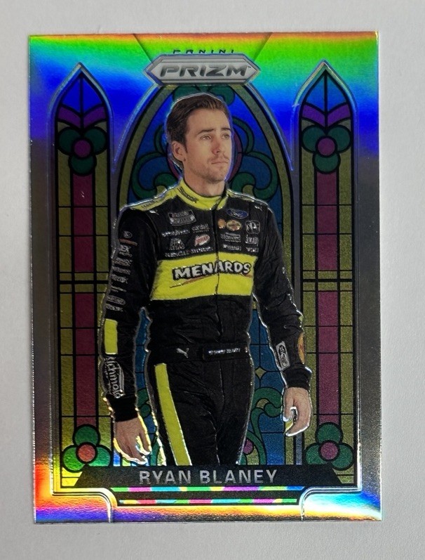 2020 Panini Prizm Stained Glass Silver Ryan Blaney #70