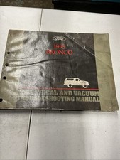 1995 Ford Bronco Electrical Vacuum Shop Service Repair Manual Factory
