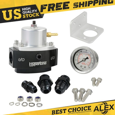 #ad #ad 12 880 Billet Carburetor ByPass Fuel Pressure Regulator 4 65 PSI 1 8 NPT Gauge $55.80