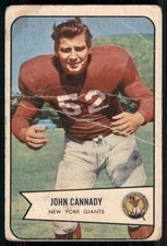 1954 Bowman #19 John Cannady