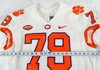 2017-22 Clemson Tigers #79 Game Issued Pos Used White Jersey Football NP R 48 43 — photo 4