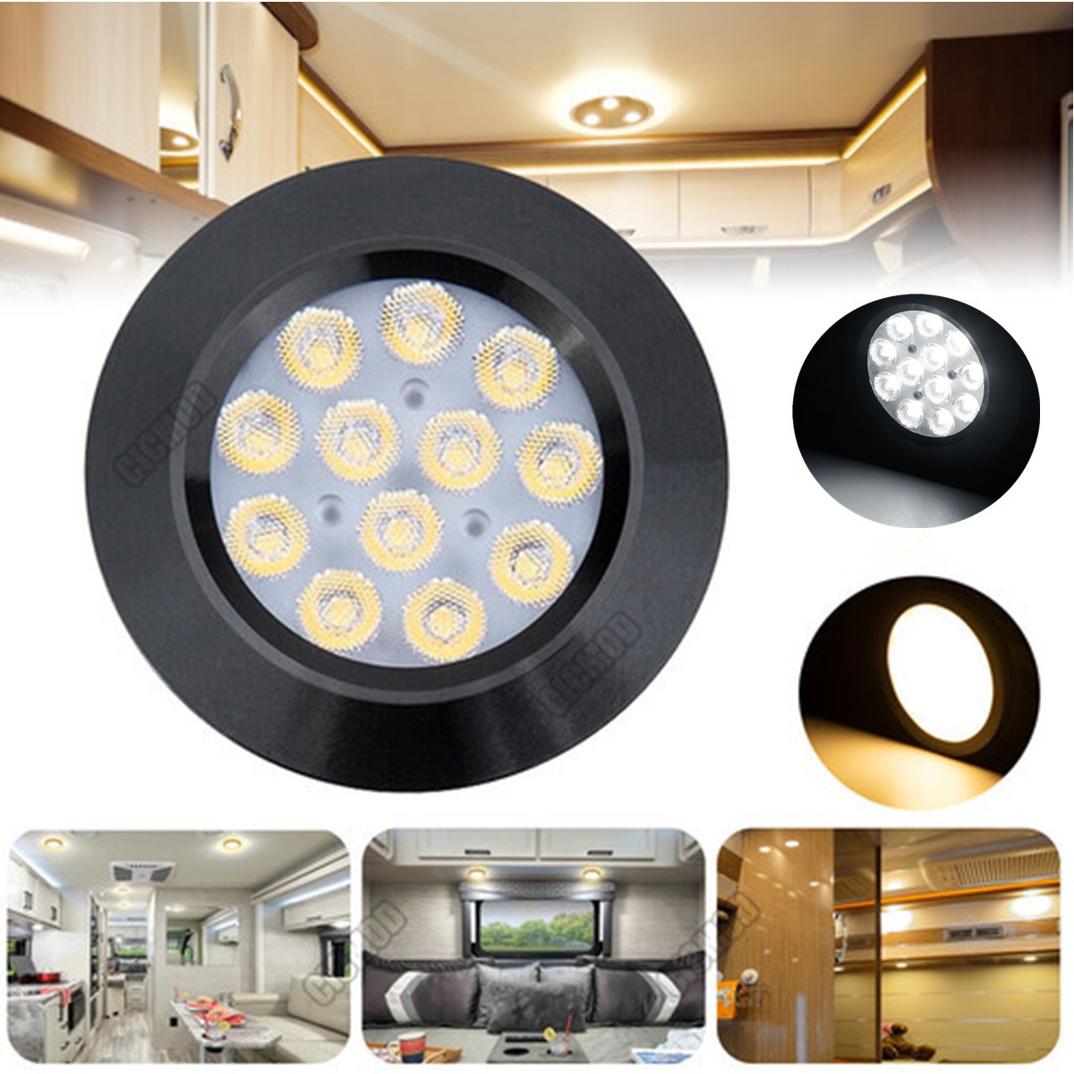 2-20PCS Spot Ceiling Light Camper Van Caravan Motorhome Boat Interior Downlight