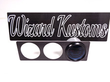 3 Gauge Bezel (SINGLE DIN) (CARBON FIBER) USA MADE