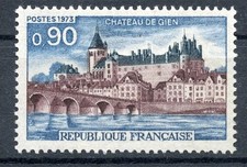 🦬Timbre France N°1758  - Luxe ** - Château de Gien -MNH** - 1973🦬