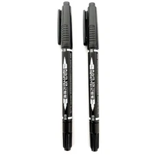 Dual Tip Invisible Ink Marker Pen, Fine Tip 0.7 mm & 1.5 mm Water Based Invis...