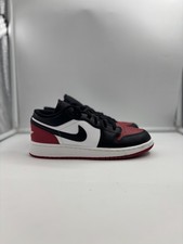 Jordan Air Jordan 1 Low Shoes Unisex Kids Size 5Y Black Red White 553560-161