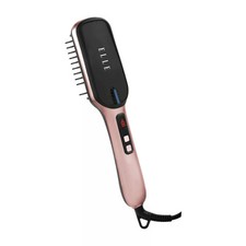 ELLE Heated Ion Straightening Ceramic Hair Brush-Brand New