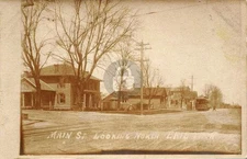 Erie Main Street Tram MI Michigan 1907 RPPC Photo Postcard COPY