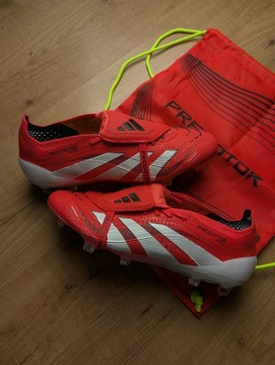 Adidas Predator Elite Tongue FG Fußballschuhe 'Rot/Weiß' | UK 9,5 | ID8966 | 