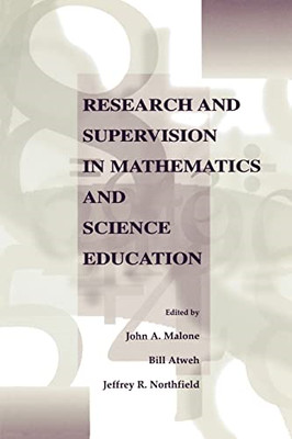 Research and Supervision in Mathematics and Science Edu - Paperback NEW John A.