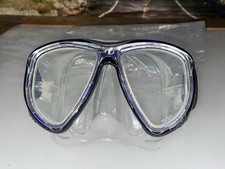 sweet TUSA POWERVIEW Scuba Dive Mask Blue Trim Color 9/10 condition 