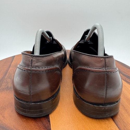 Alden 686 Dress Shoes Mens 14 AA/B Brown Calf Skin Full Strap Penny Loafers - Picture 5 of 12