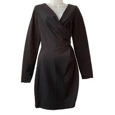 Roberto Rodriguez Ponte Wrap Dress Size 10 NWT