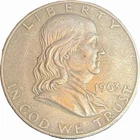 90% Silver 1963 Franklin Half Dollar