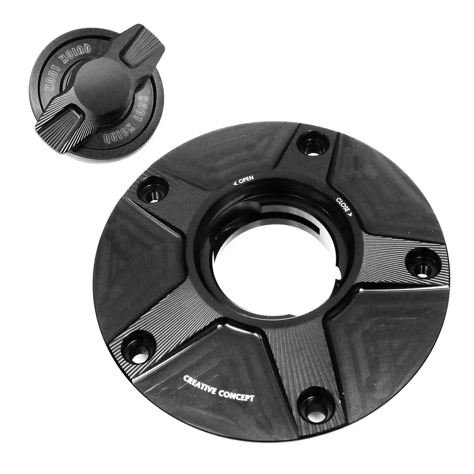 Titanium CNC NIMBLE Motorcycle Fuel Caps For V-STROM 1000 14-18 19 20 21 22 23 - Image 2 of 4