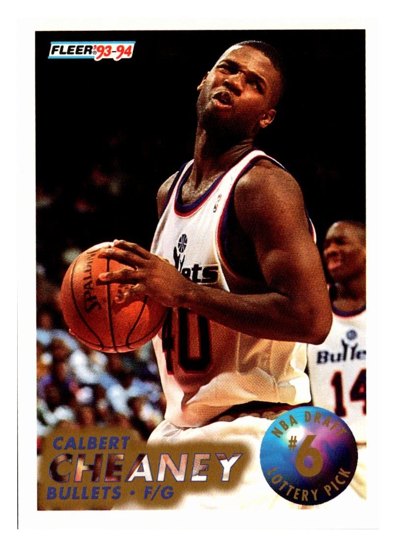 1993-94 Fleer #6 Calbert Cheaney 1993 NBA Draft Lottery Pick Exchange