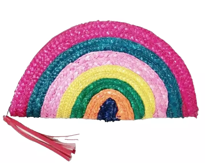 Half moon straw clutch bag cheap
