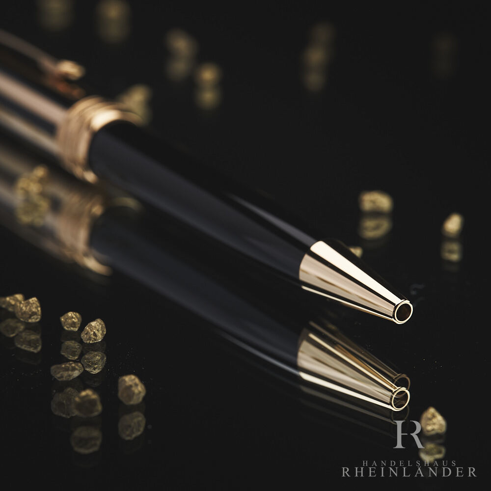 Thumbnail - Montblanc Meisterstück Solitaire Doué Gold & Black Classique Ballpoint