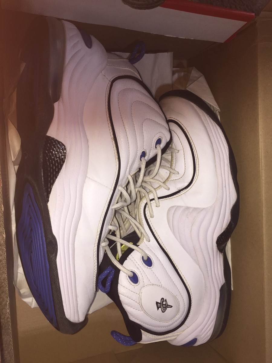 nike air penny 2 white varsity royal