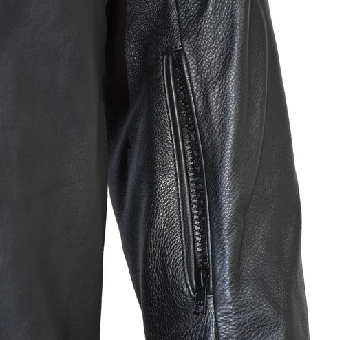 RTX Cruiser Minimalist Premium Heavy Duty AA Rated CE Leather Motorcycle Jacket - Picture 8 of 10
