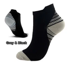 Sports Copper Plantar Fasciitis Compression Foot Arch Support Pain Relief Socks