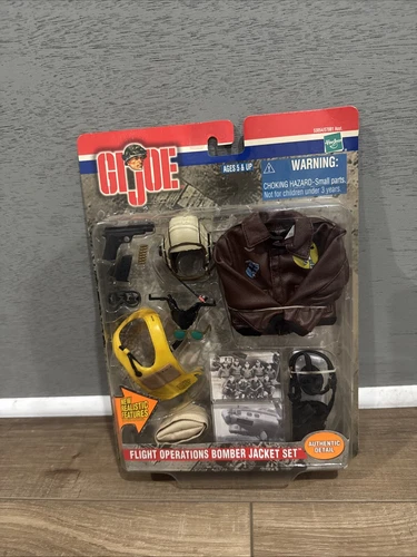 2000 GI Joe WWII Flight Operations Bomber Jacket Accessory Set 12 Inch Size NEW