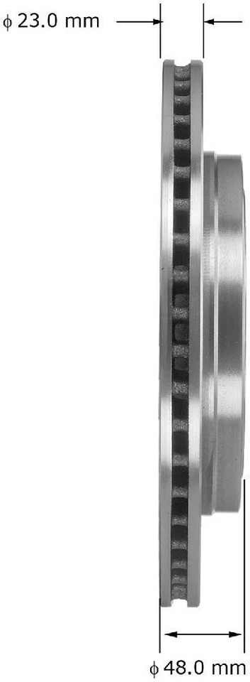 Rotor de freno de disco compatible con Saab 9-4X BENDIX 2011 Foto 3 de 3