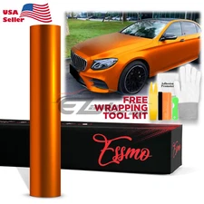 ESSMO PET Romance Chrome Lava Orange Auto Car Vehicle Vinyl Wrap Decal Sticker
