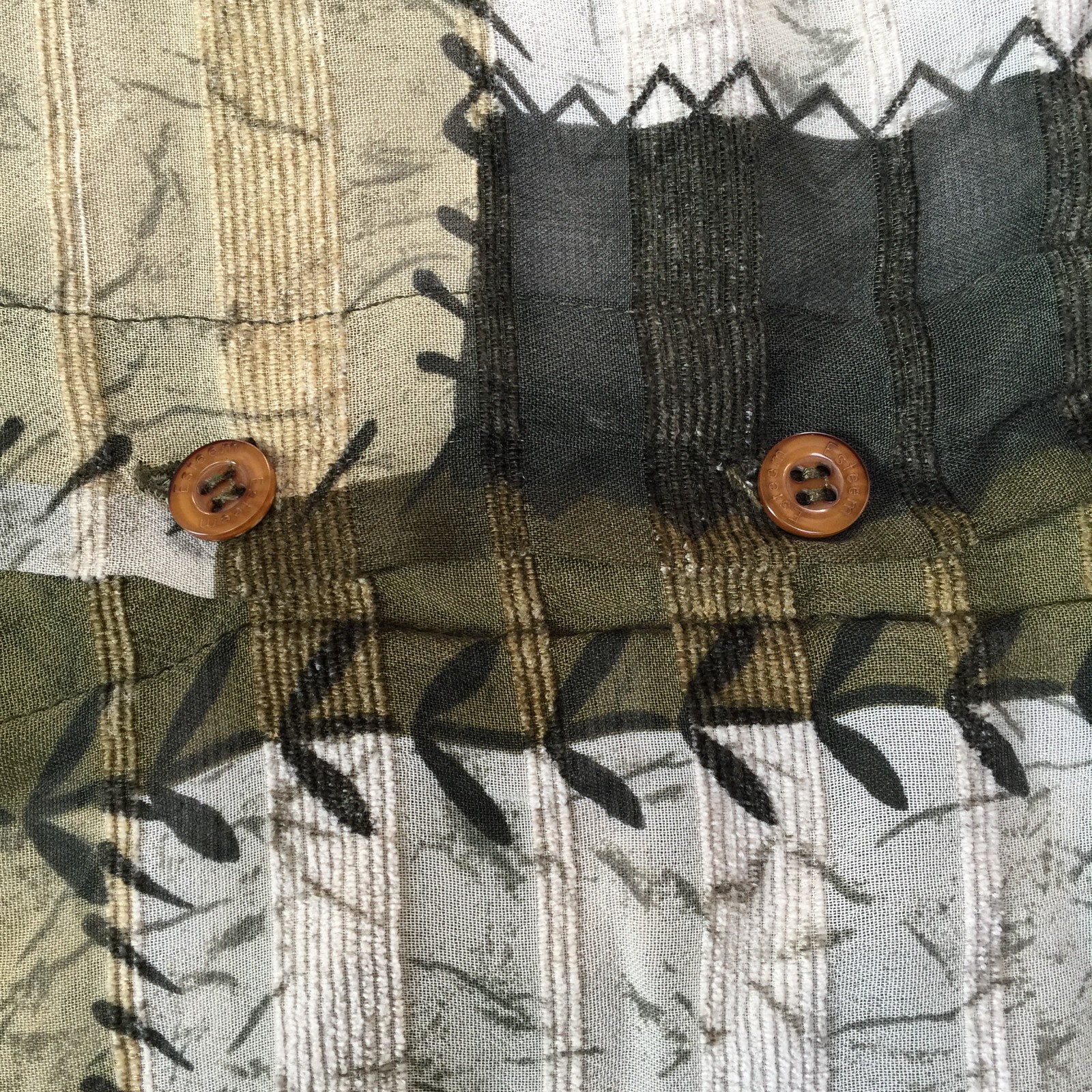 Vintage Esteem Womens Button Down Patchwork Shirt… - image 9