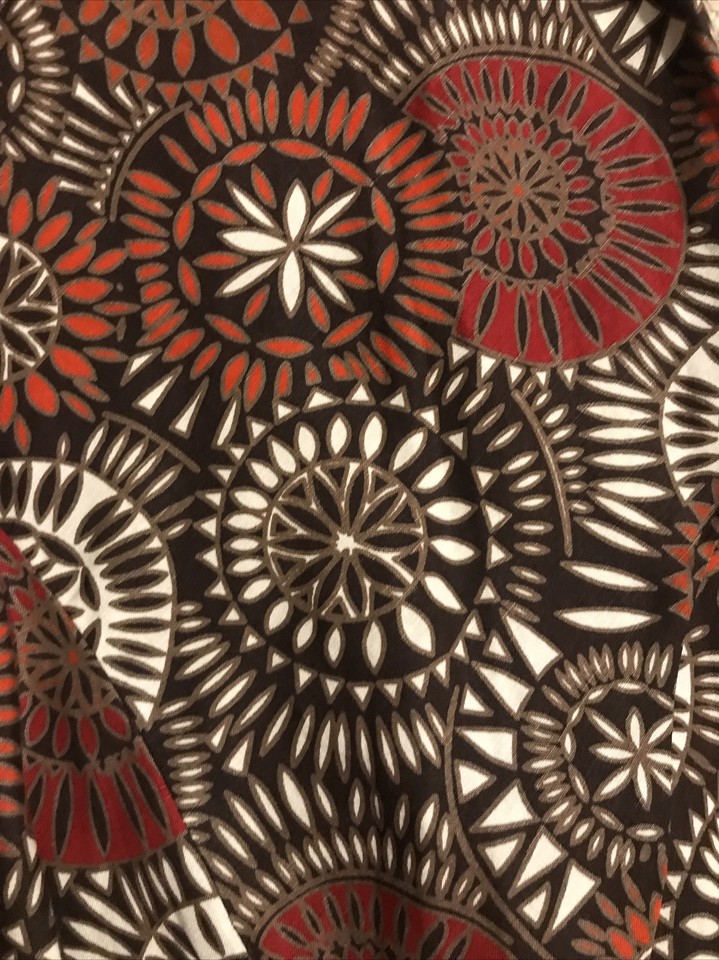 East 5th Womens Midi Flared Skirt Geometric Stretch Skirt SZ 4P eBay