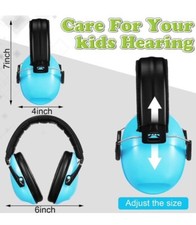 Happy Baby Noise Canceling Ear Muffs Noise Reduction Hearing Protection Blue