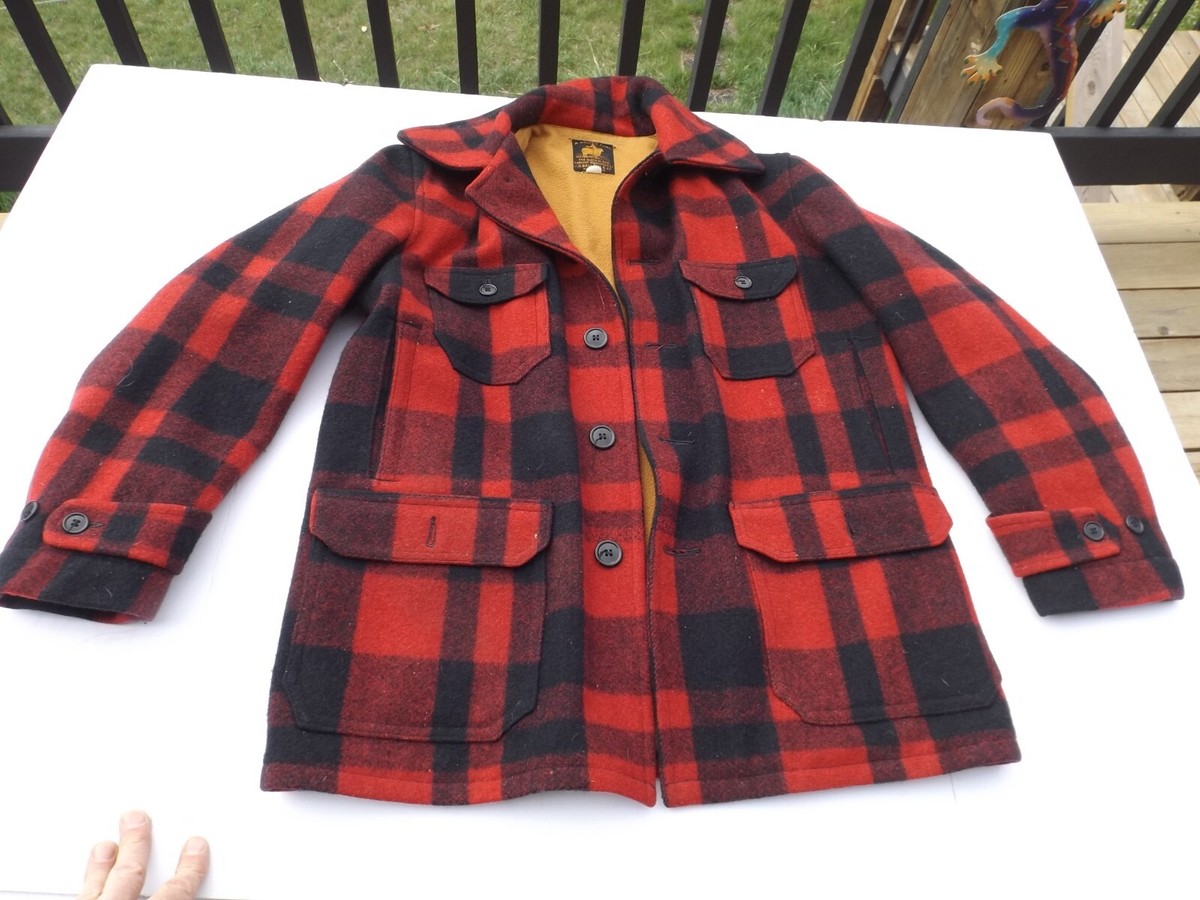 1940-50's J.O. Ballard & Co Malone Coat Mens Plaid Hunting 1940-50's J.O. Ballard & Co Malone Coat Mens Plaid Hunting