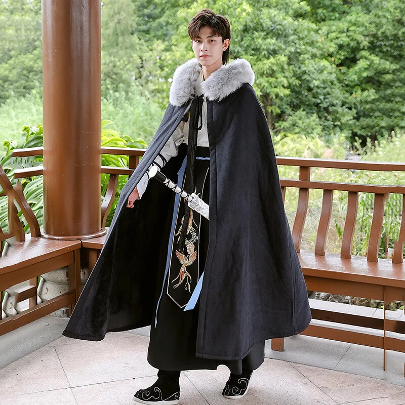 Louis Vuitton Hooded Cape Coat With Belt