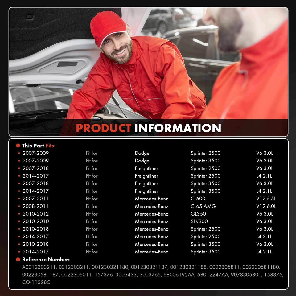 Compresor de aire acondicionado con embrague de 7 ranuras para Mercedes-Benz Sprinter 2500 Dodge 7SEU17C Foto 4 de 4