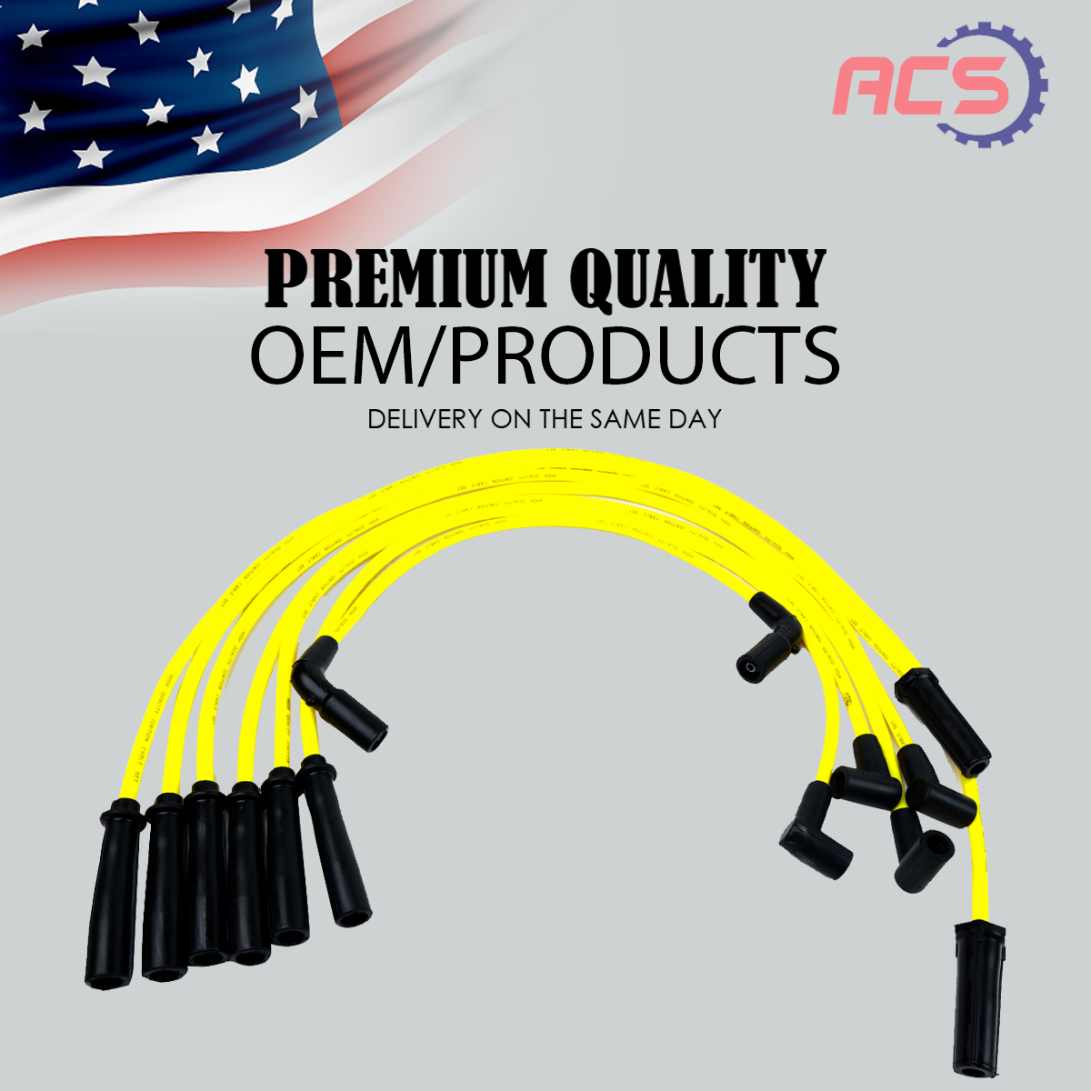 7X 8MM High Performance Spark Plug Wire For Chevy Astro Blazer GMC Jimmy M629182