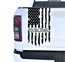 We The People American Flag Truck Tailgate Vinyl Decal Sticker fits most Trucks