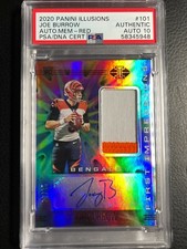 🔥  2020 Panini Illusions Joe Burrow RC RED Rookie Patch Auto /35 PSA 10 POP 1