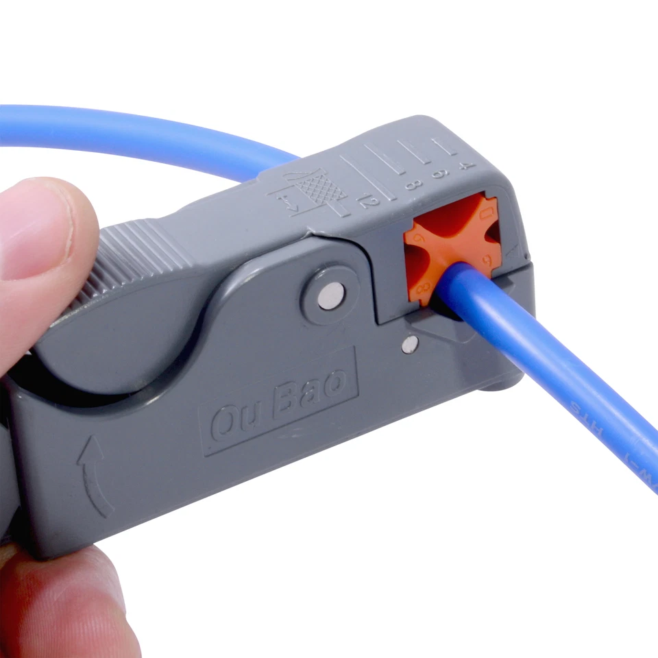 Cable Stripper Coaxial Wire Coax Stripping Tool RG6 RG11 RG58 RG59 Universal - Image 3 of 3