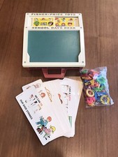 Vintage 1972 Fisher Price School Days Play Desk Alphabets Cards No Tray