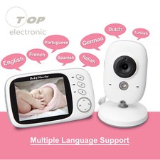 2-Way Talk 3.2" Digital Wireless Baby Monitor Night Vision Audio Camera