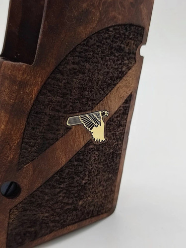 New Desert Eagles pistol Turkish Walnut Wood Gun grips with American Eagle Logo - Picture 2 of 10