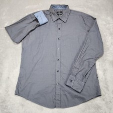 Hugo Boss Shirt Mens XL Slim Fit Dress Long Sleeve Button Up Micro Dot Pattern