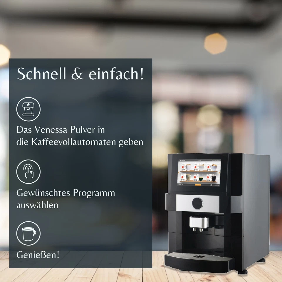 VENESSA VDC 15 Trinkschokolade, Kakaopulver für Vending | Vorteilspack 10 x1kg - Bild 4 von 4