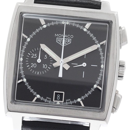 Tag Heuer Monaco CS2110 38 mm Black Dial