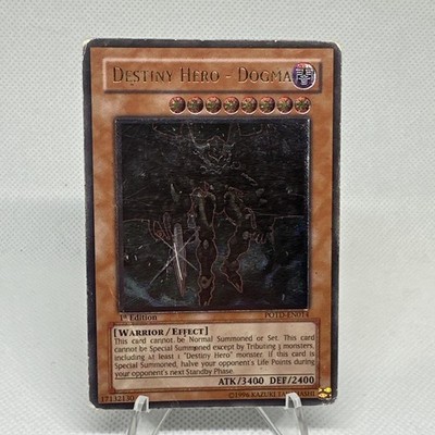 YuGiOh Schicksalsheld Dogma Ultimate Rare 1. Auflage POTD-DE014