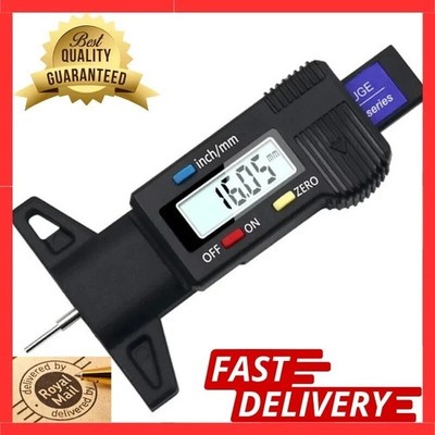 Digitaler Reifentiefenmesser Profilprüfer LCD Mini-Tool für Motorrad Auto Van LKW