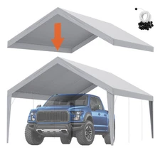 Carport Replacement Canopy Car Shelter Tent 13x20ft Grey Not Include Frame